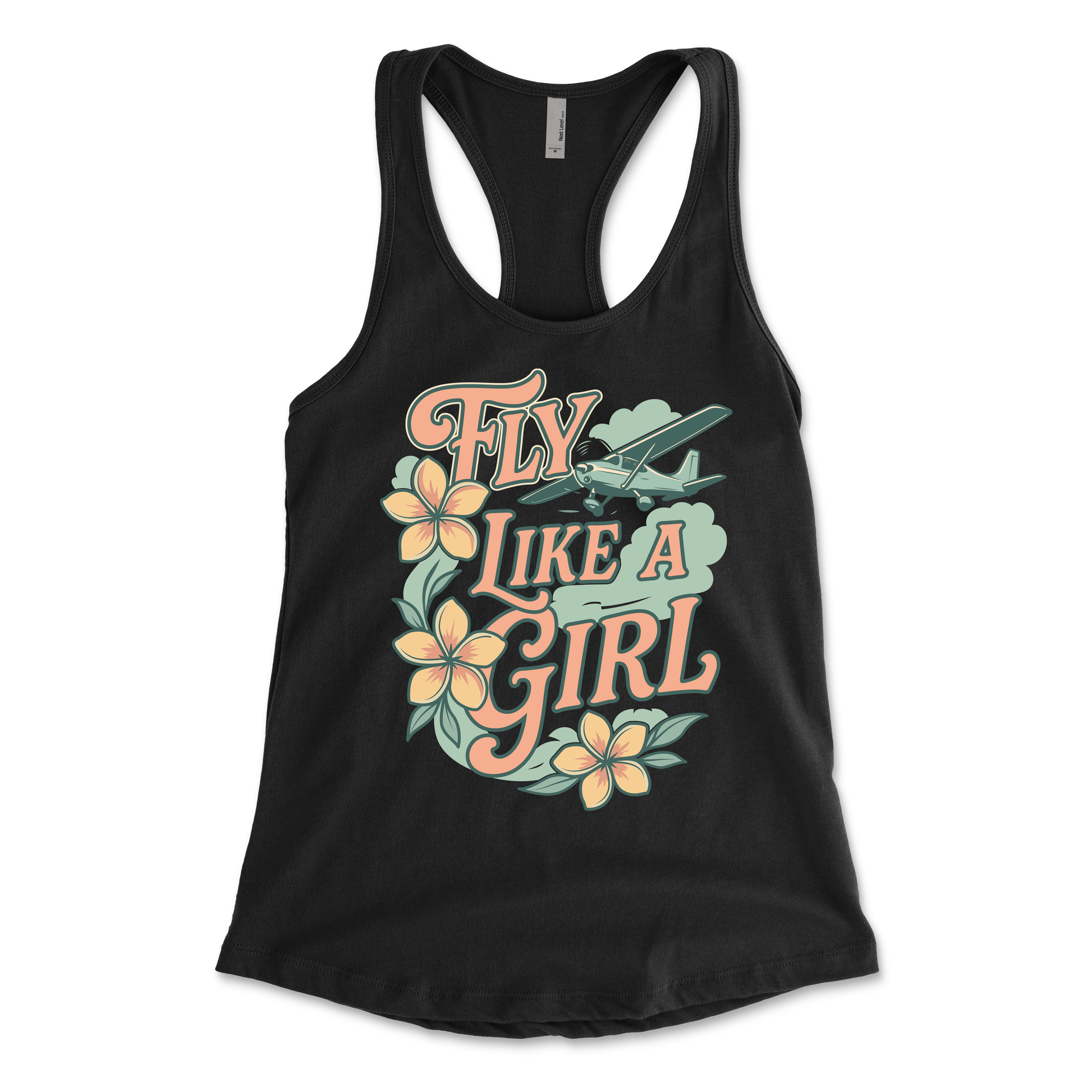 Flightline Ops Plumeria Women's Racerback