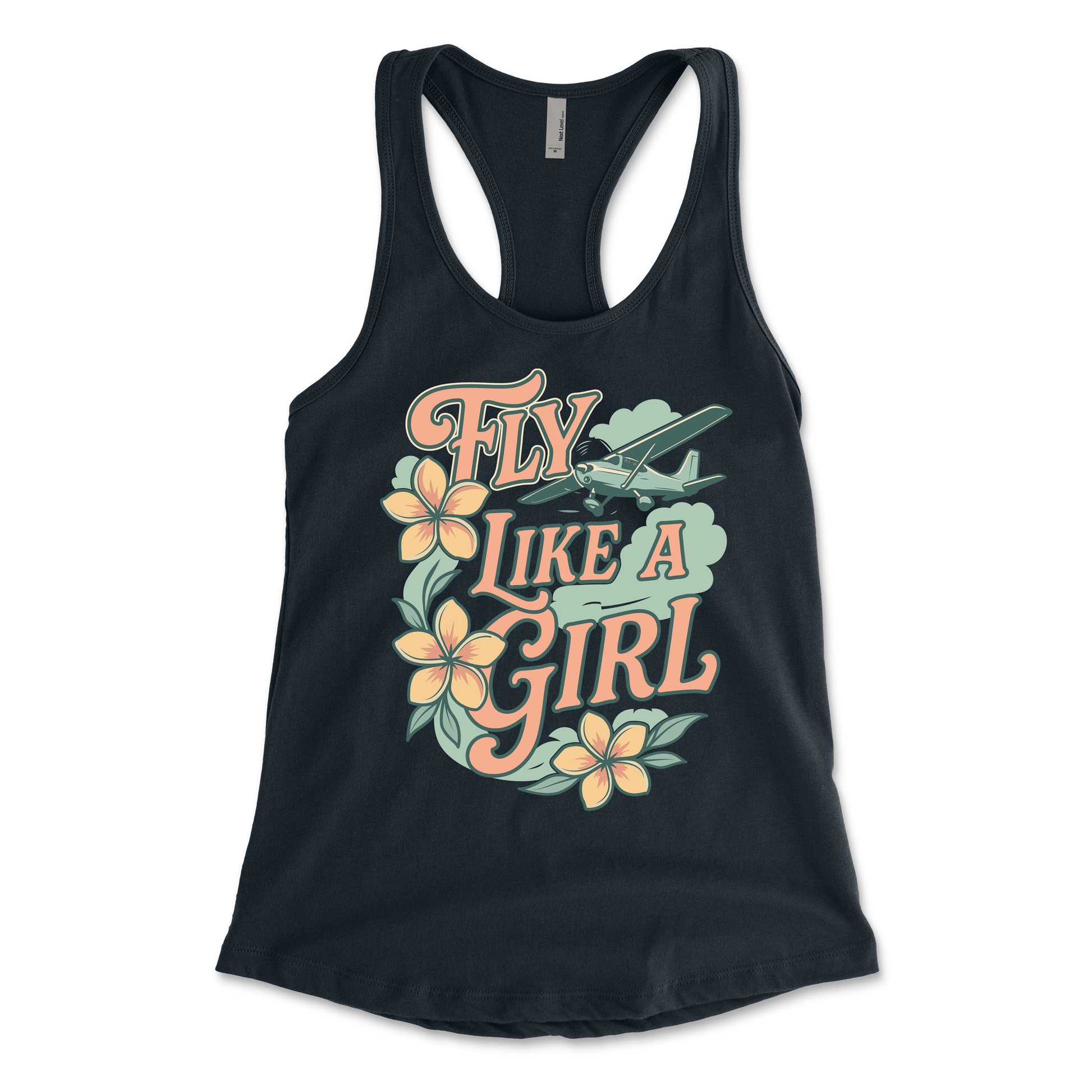 Flightline Ops Plumeria Women's Racerback