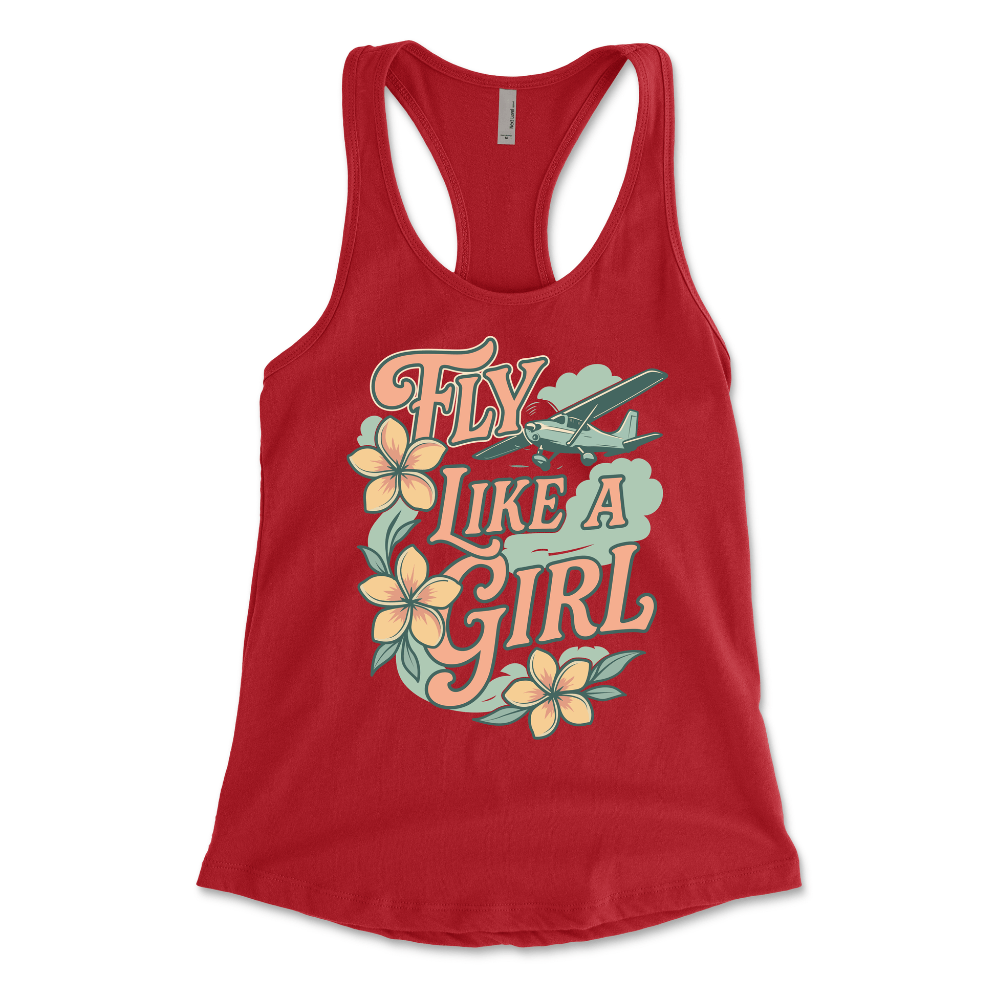 Flightline Ops Plumeria Women's Racerback