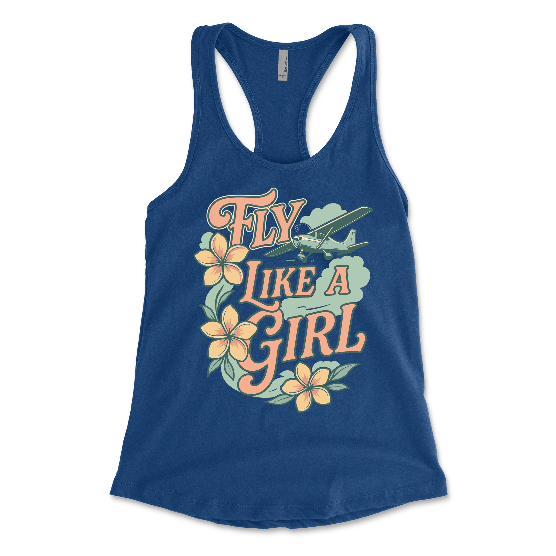 Flightline Ops Plumeria Women's Racerback