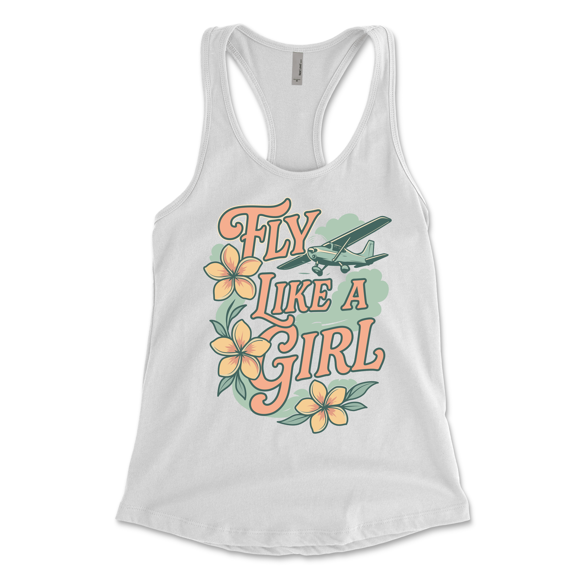 Flightline Ops Plumeria Women's Racerback