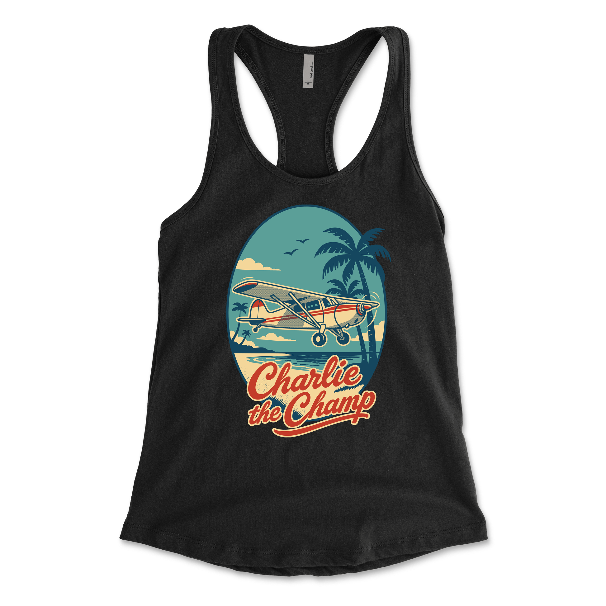Flightline Ops Charlie The Champ Women's Racerback