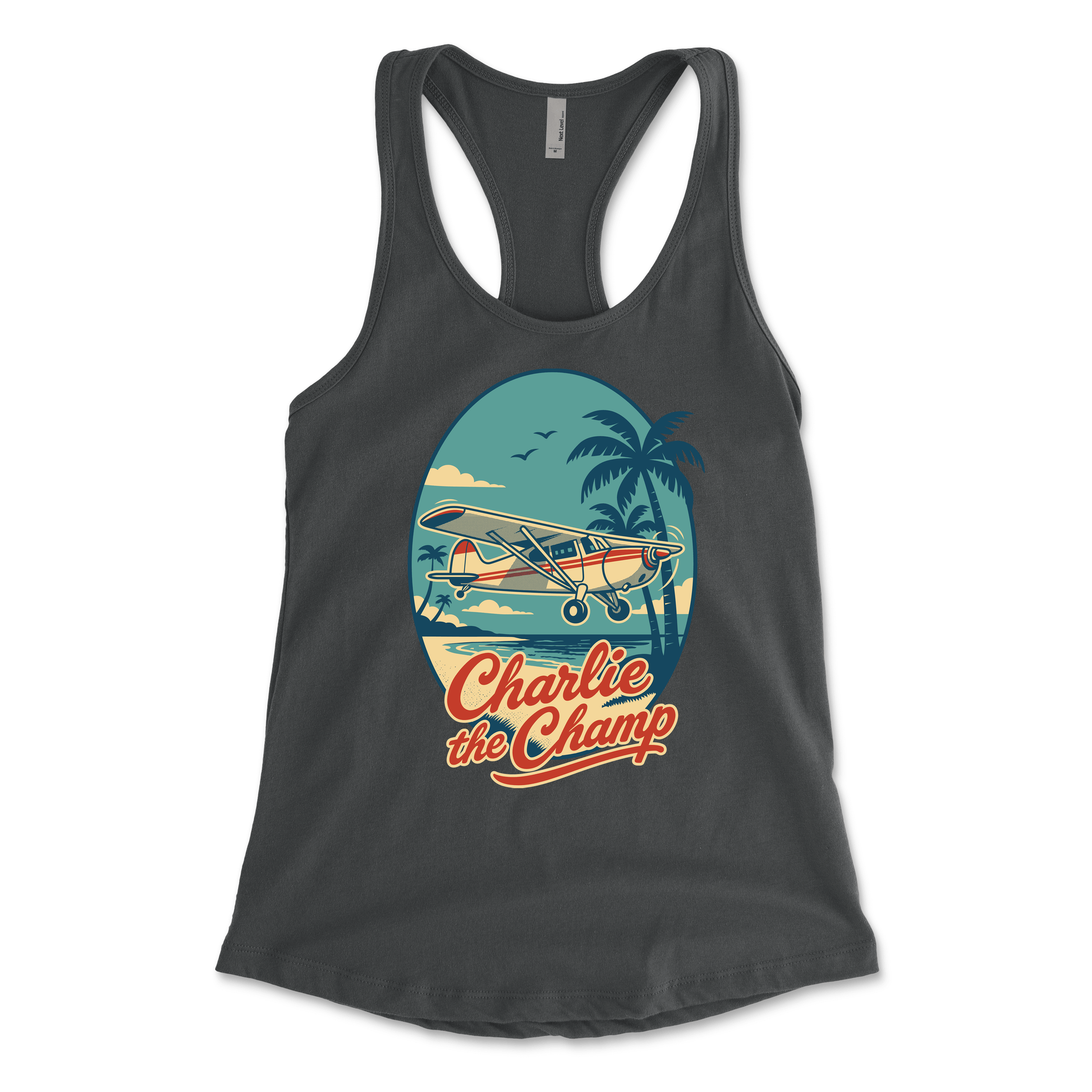 Flightline Ops Charlie The Champ Women's Racerback