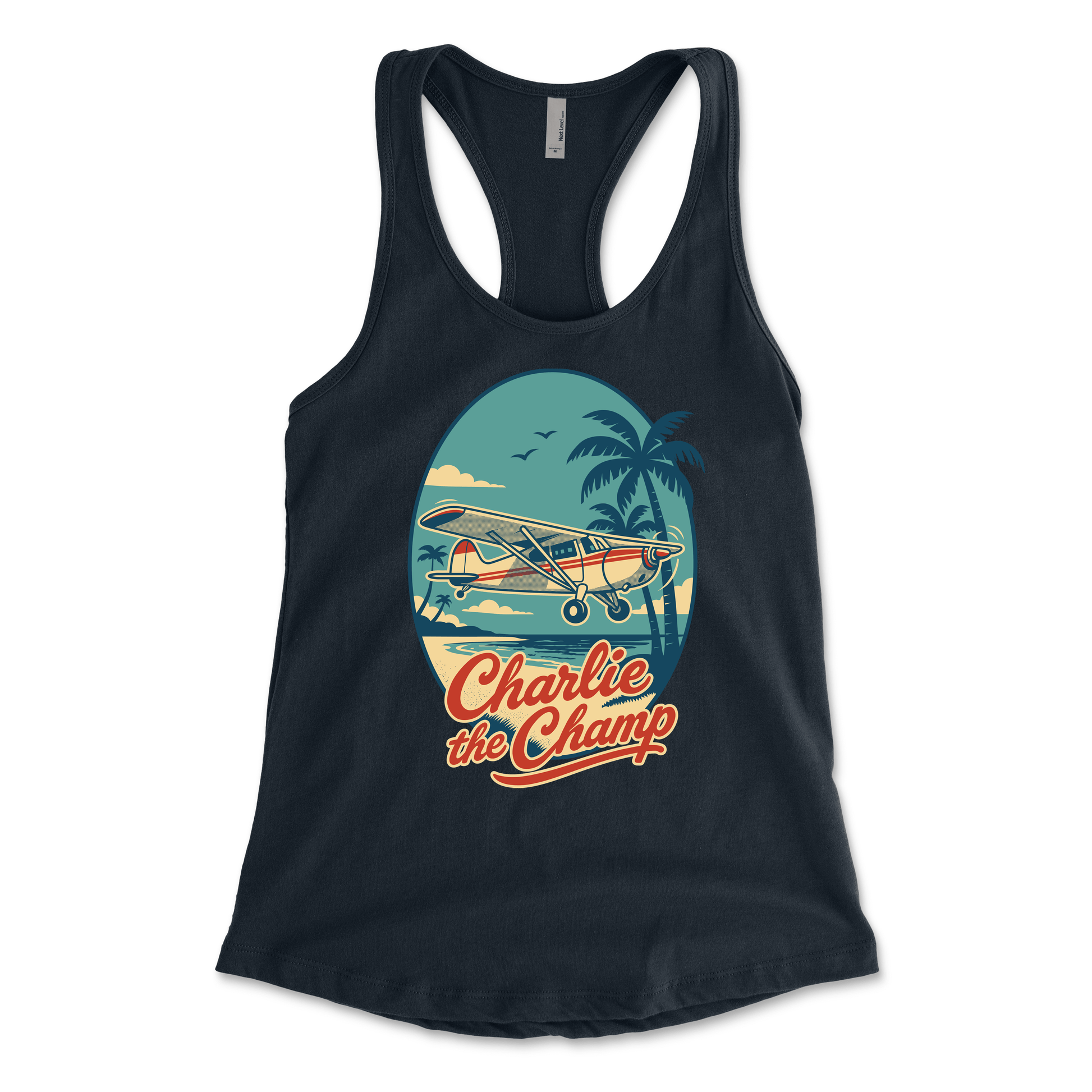 Flightline Ops Charlie The Champ Women's Racerback