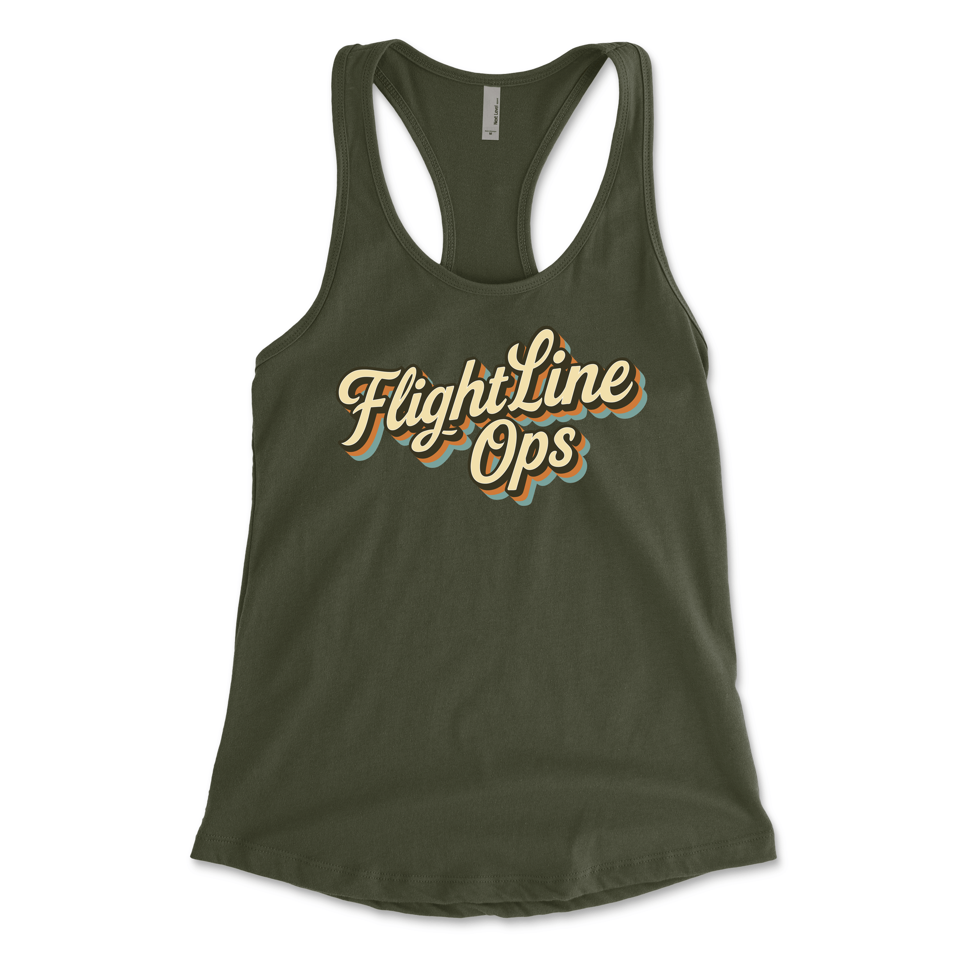 Flightline Ops Aloha Script Women's Racerback