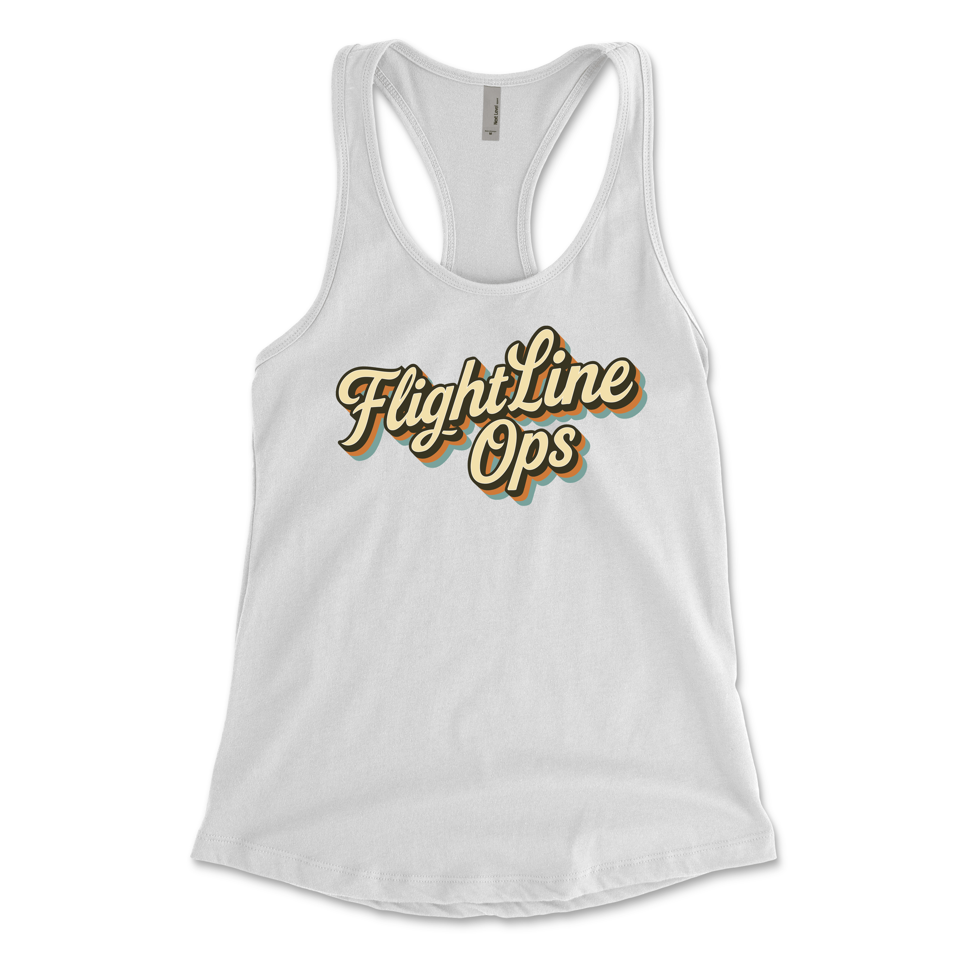 Flightline Ops Aloha Script Women's Racerback