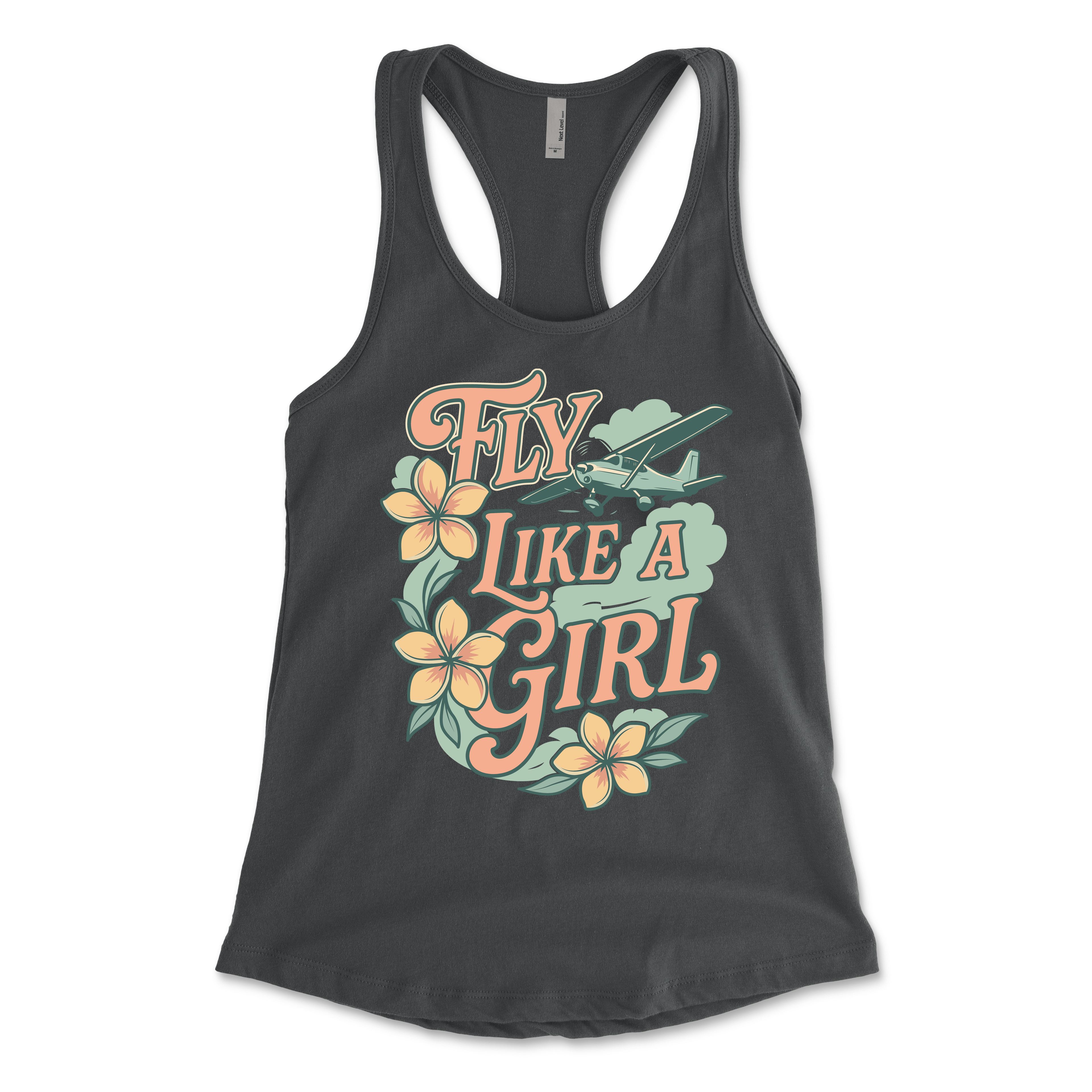 Flightline Ops Plumeria Women's Racerback