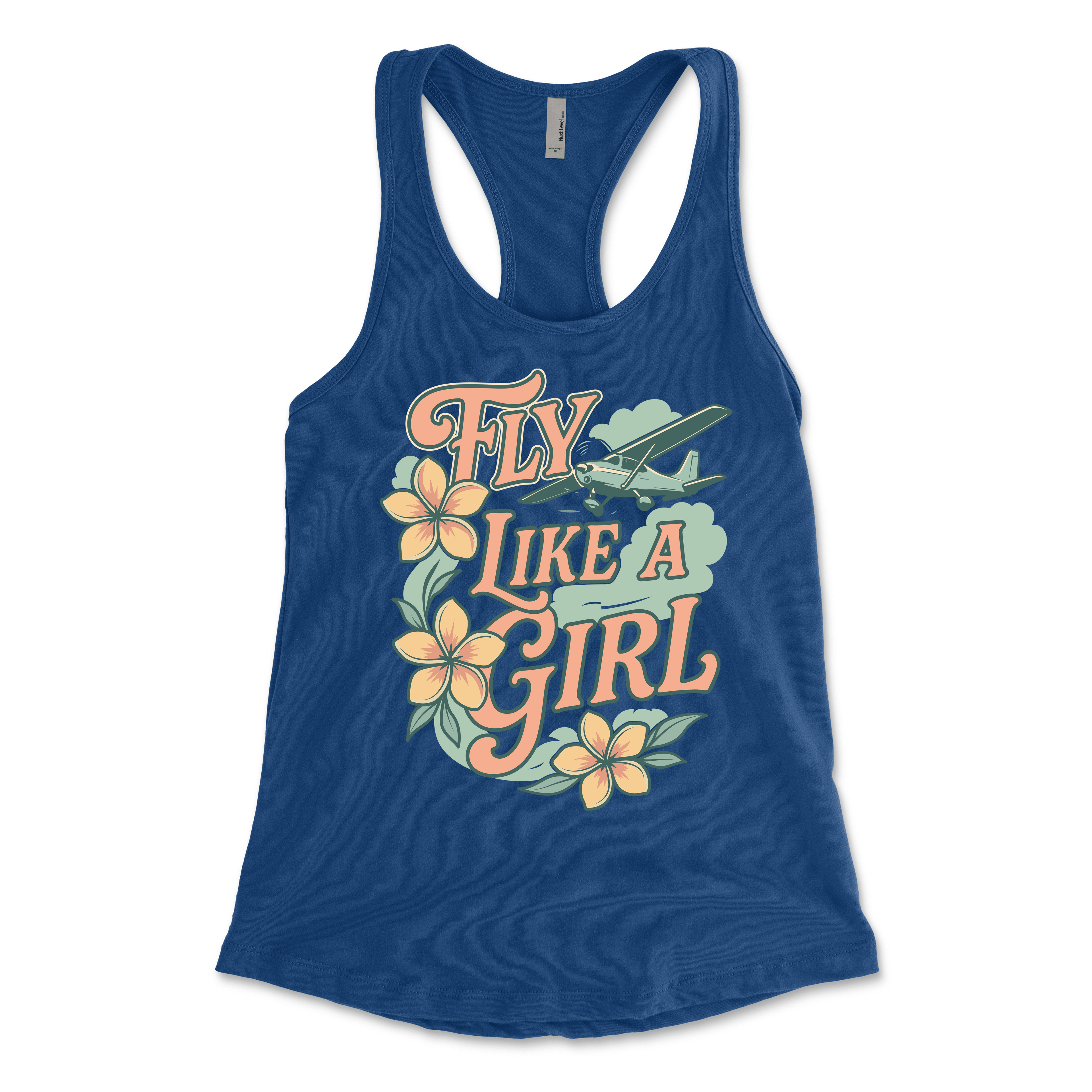 Flightline Ops Plumeria Women's Racerback