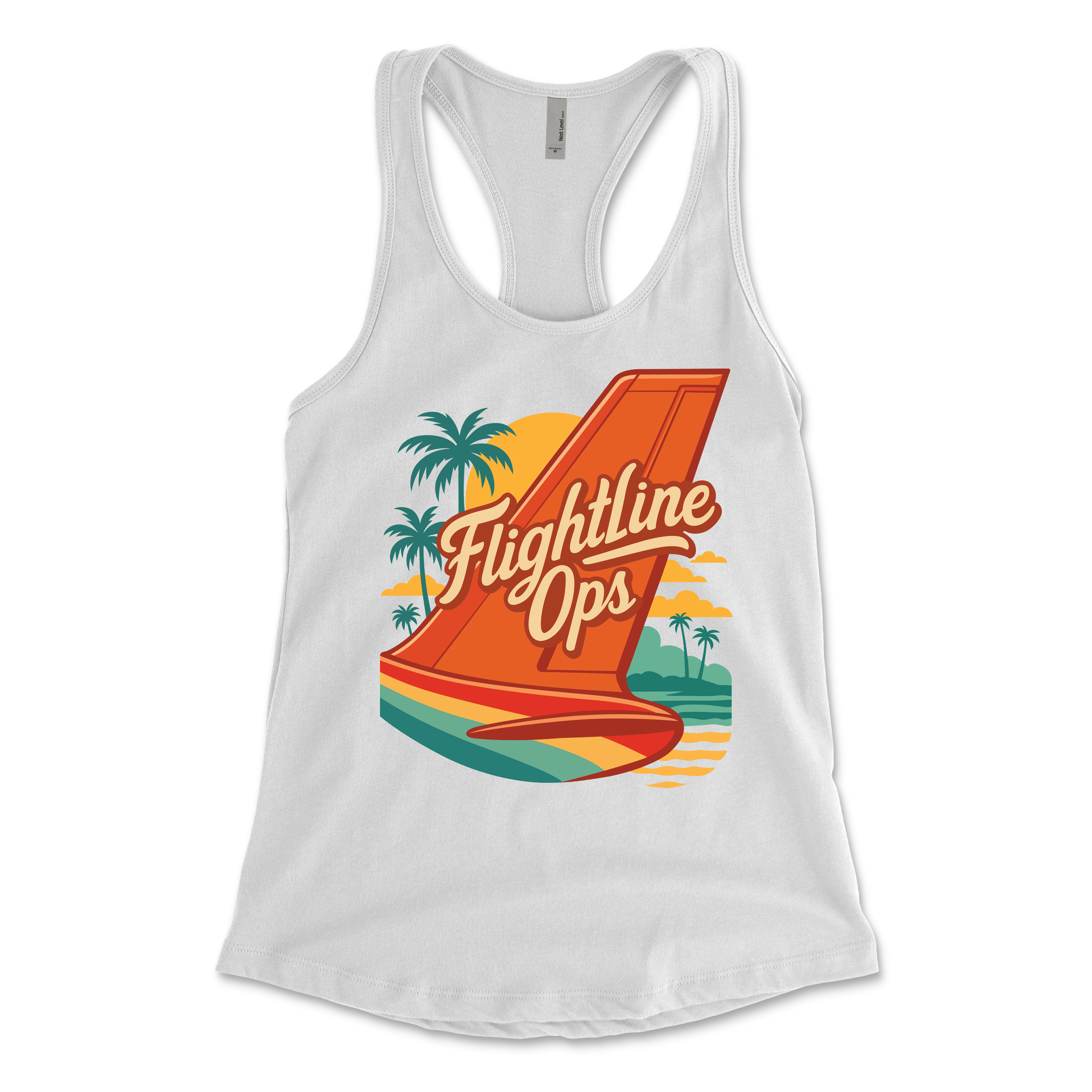 Flightline Ops Tail Women's Racerback