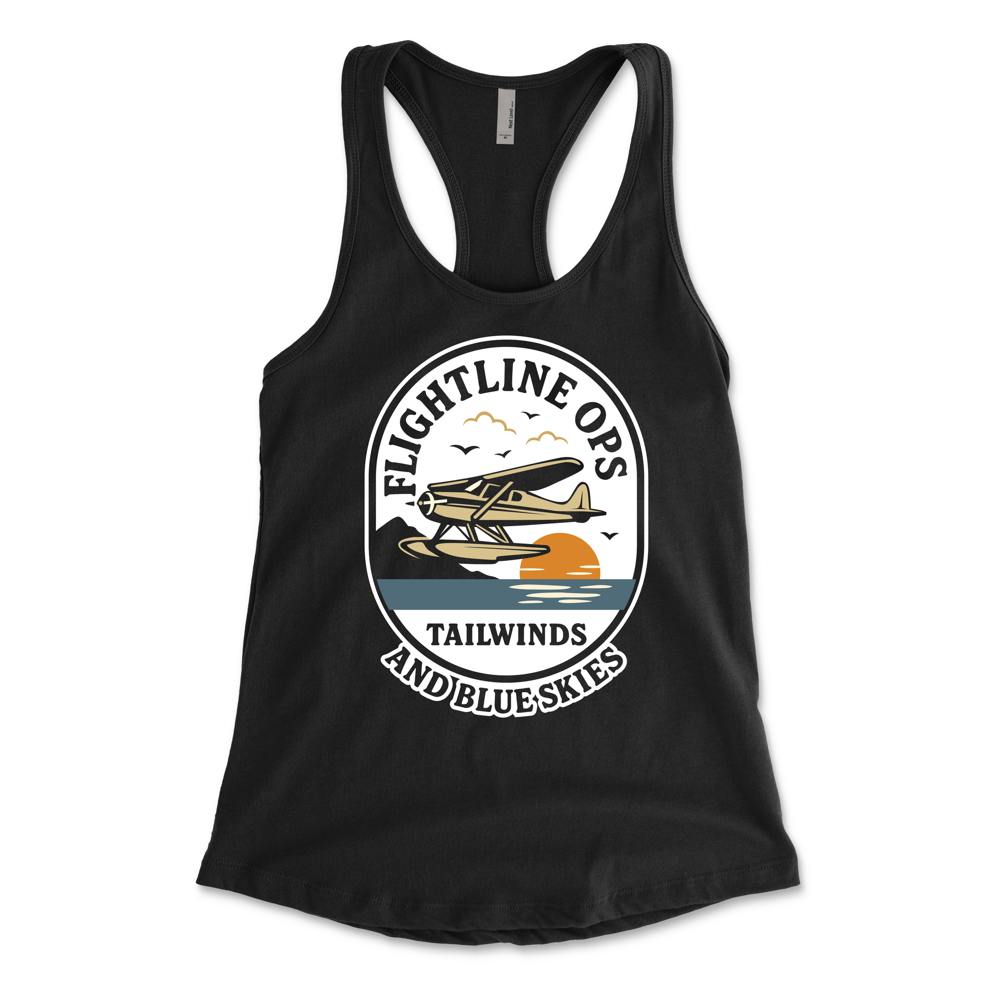 Flightline Ops Tailwinds & Blue Skies Women's Racerback