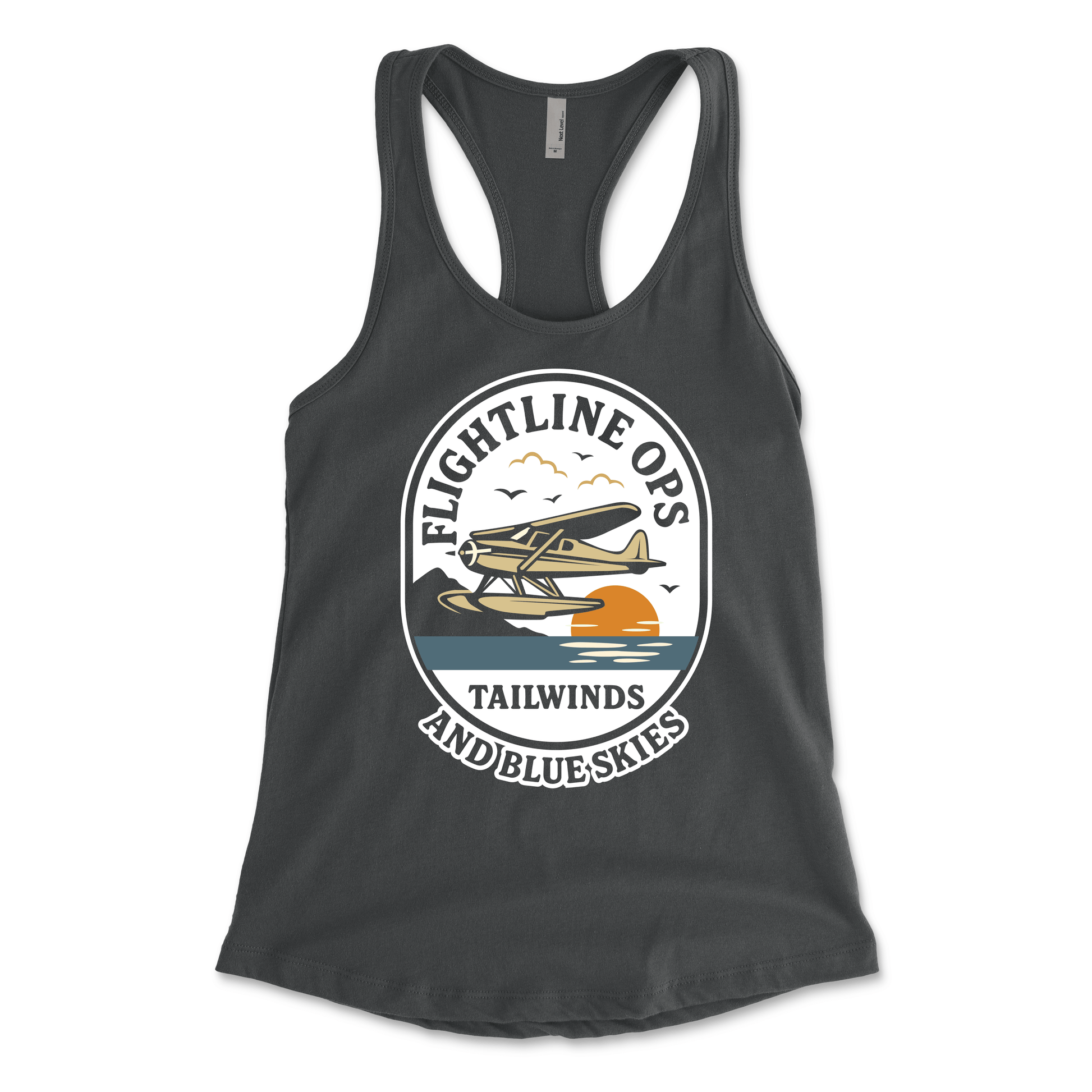 Flightline Ops Tailwinds & Blue Skies Women's Racerback