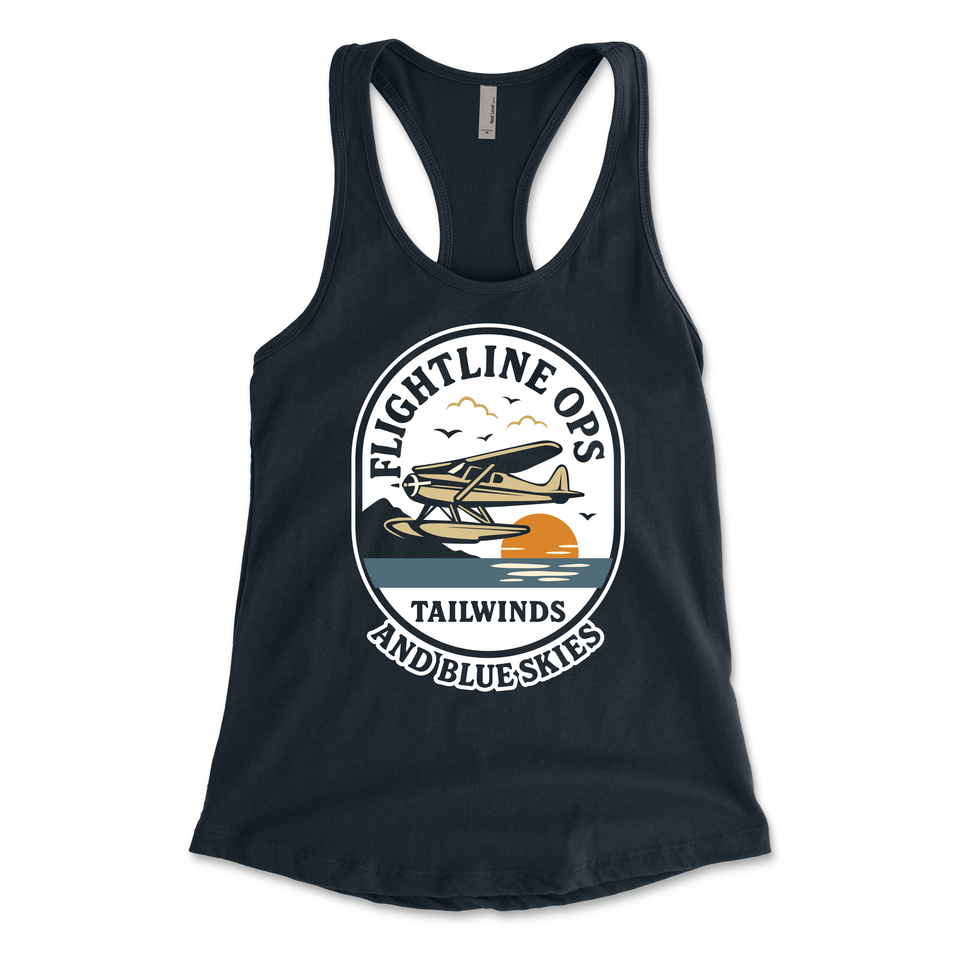 Flightline Ops Tailwinds & Blue Skies Women's Racerback