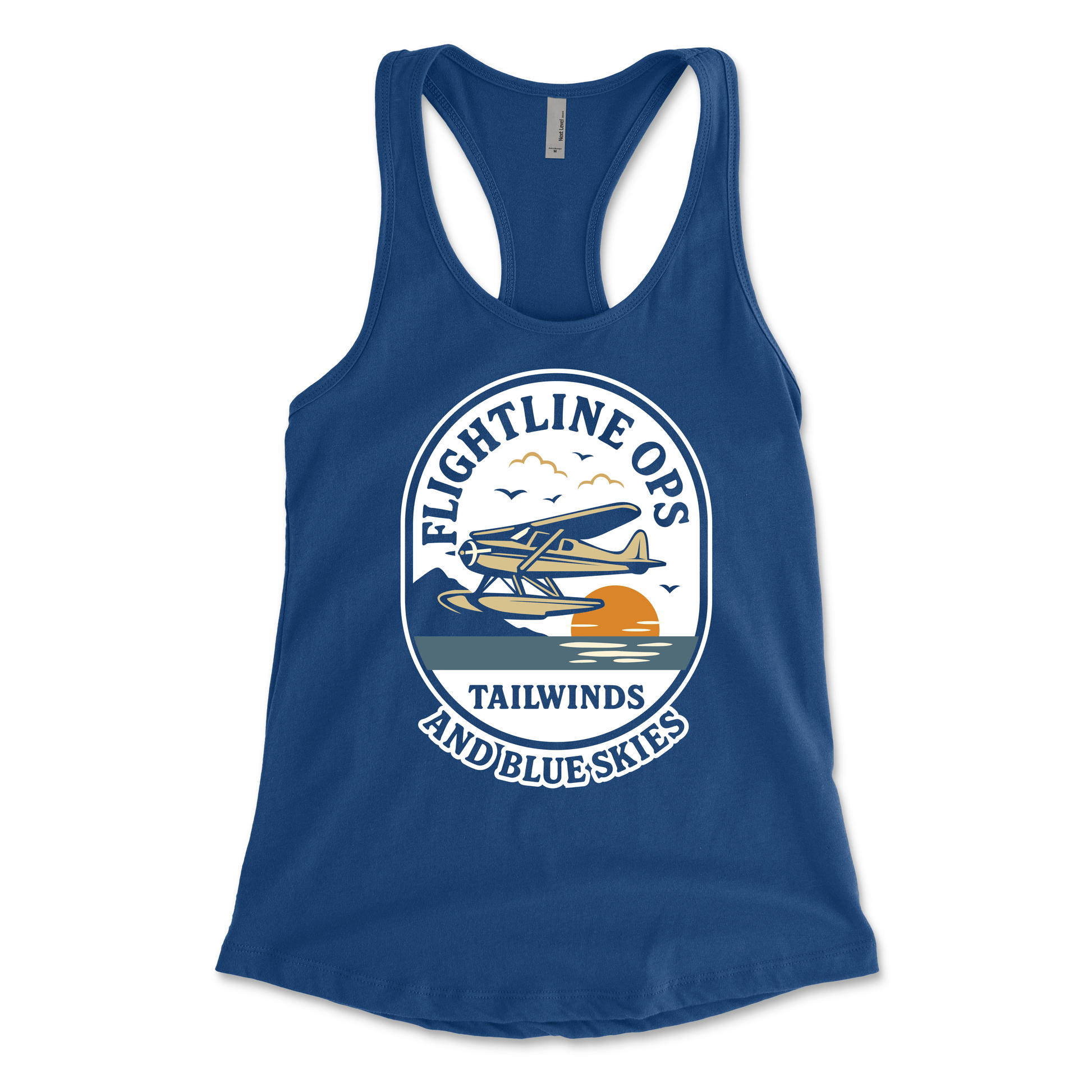 Flightline Ops Tailwinds & Blue Skies Women's Racerback