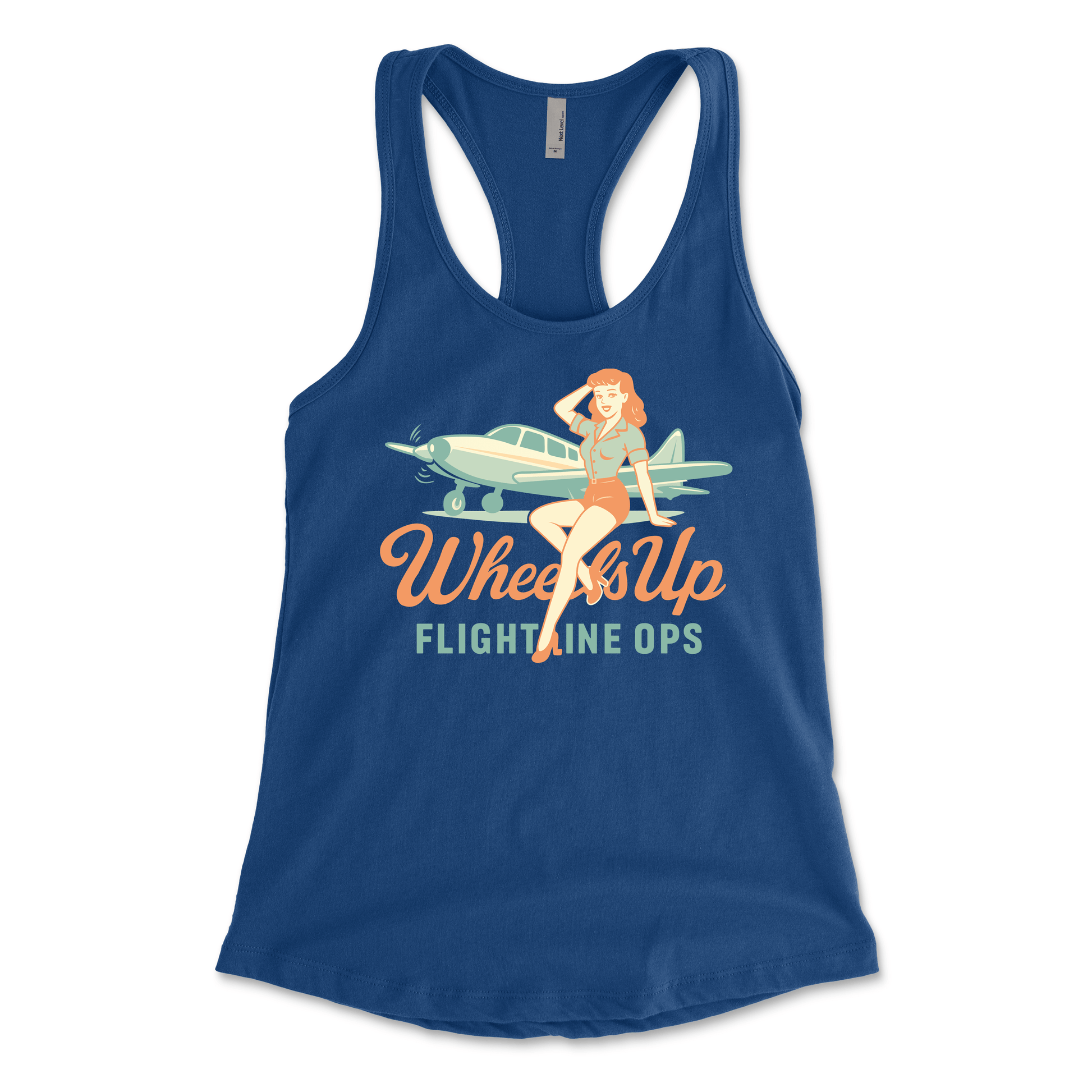 Flightline Ops Wheels Up Women's Racerback