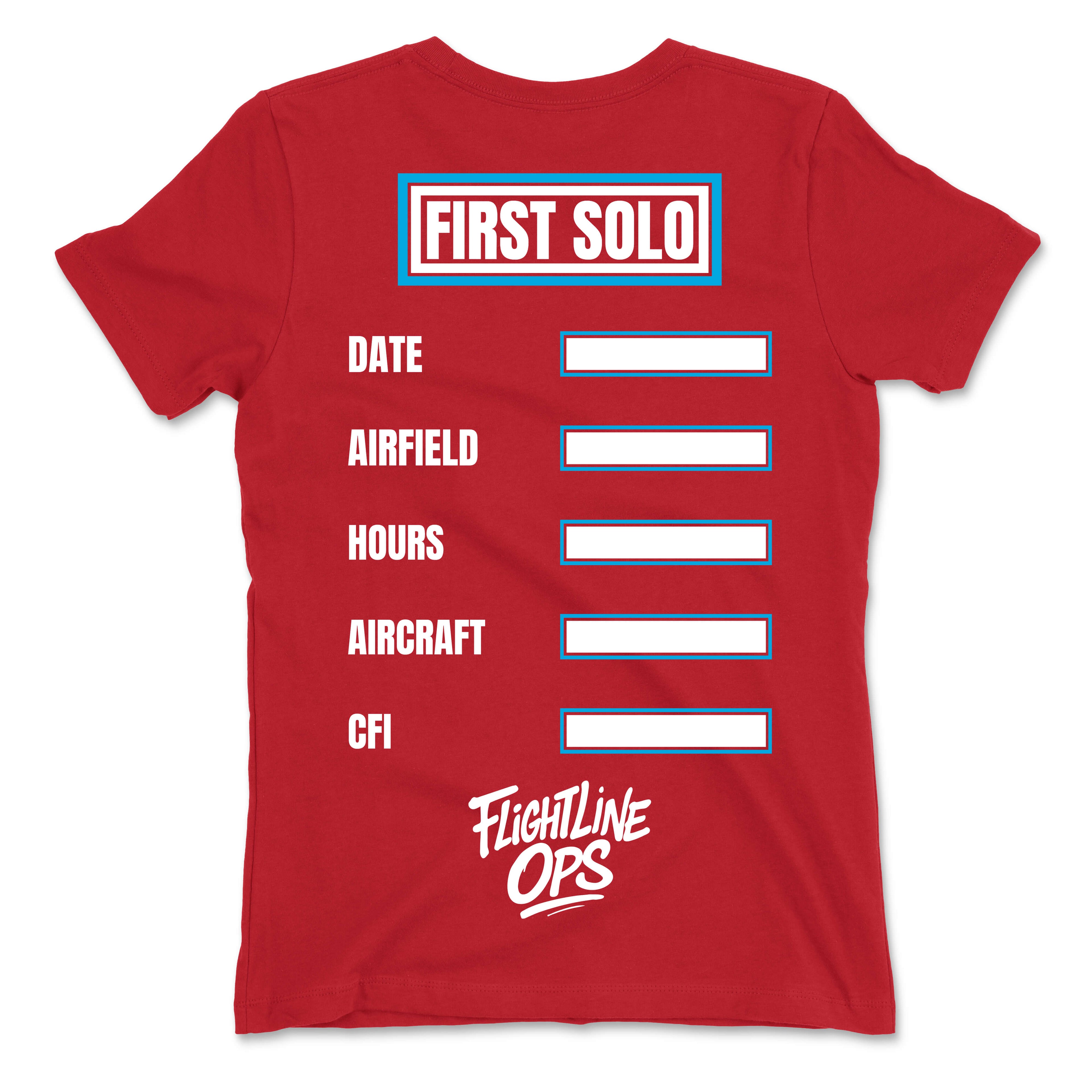 Flightline Ops First Solo Women's T-Shirt