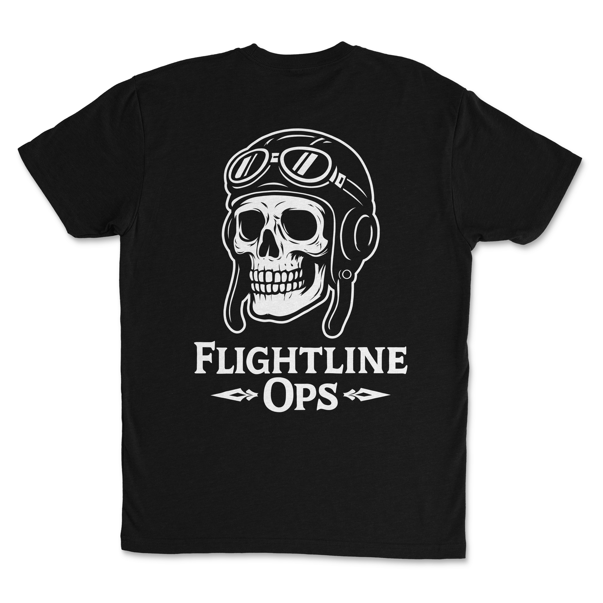 Flightline Ops AV8 Skull Men's T-Shirt