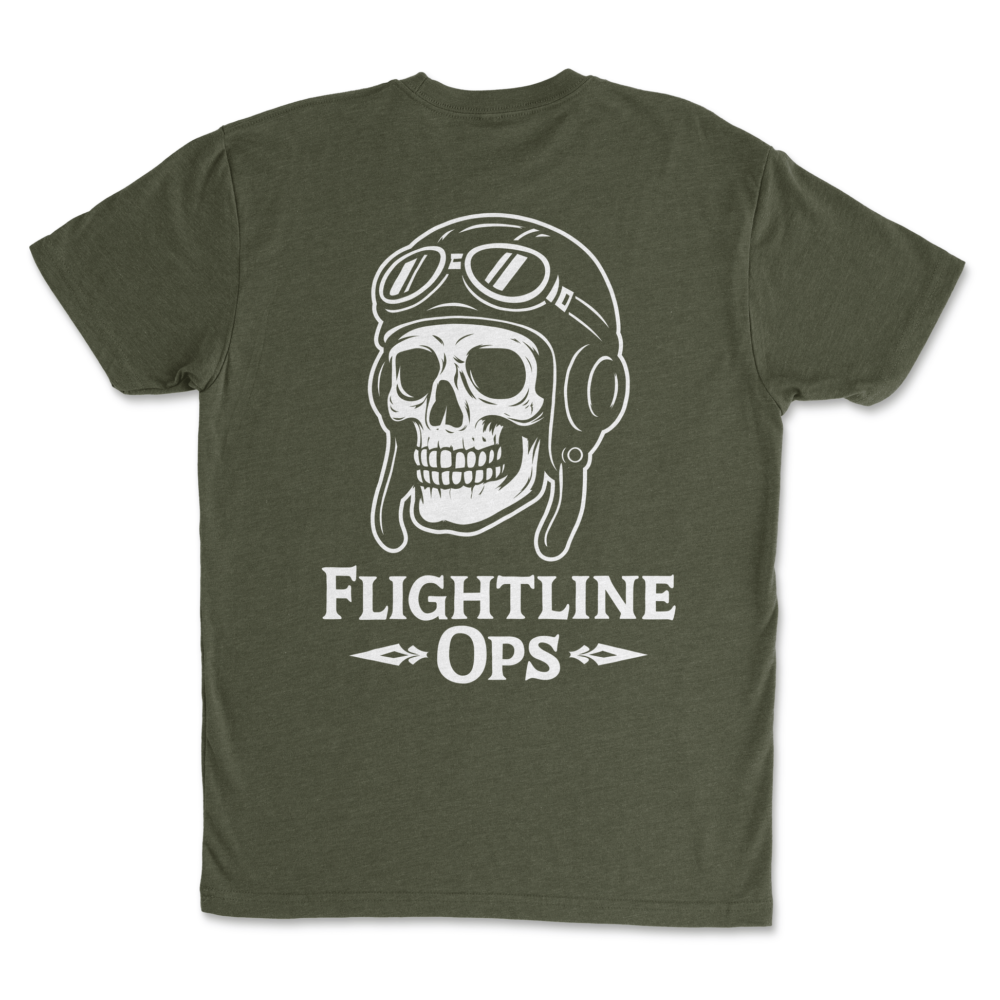 Flightline Ops AV8 Skull Men's T-Shirt