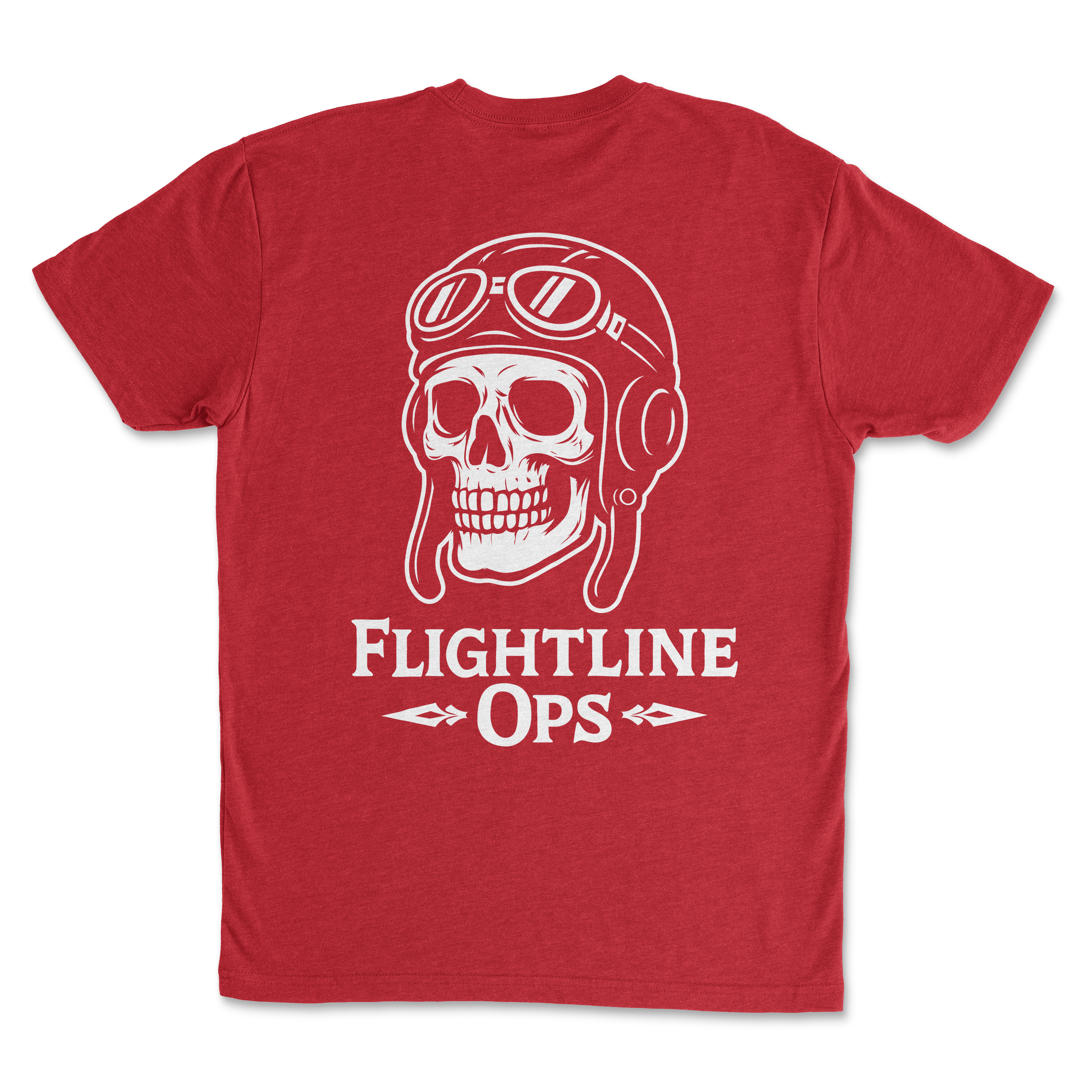 Flightline Ops AV8 Skull Men's T-Shirt