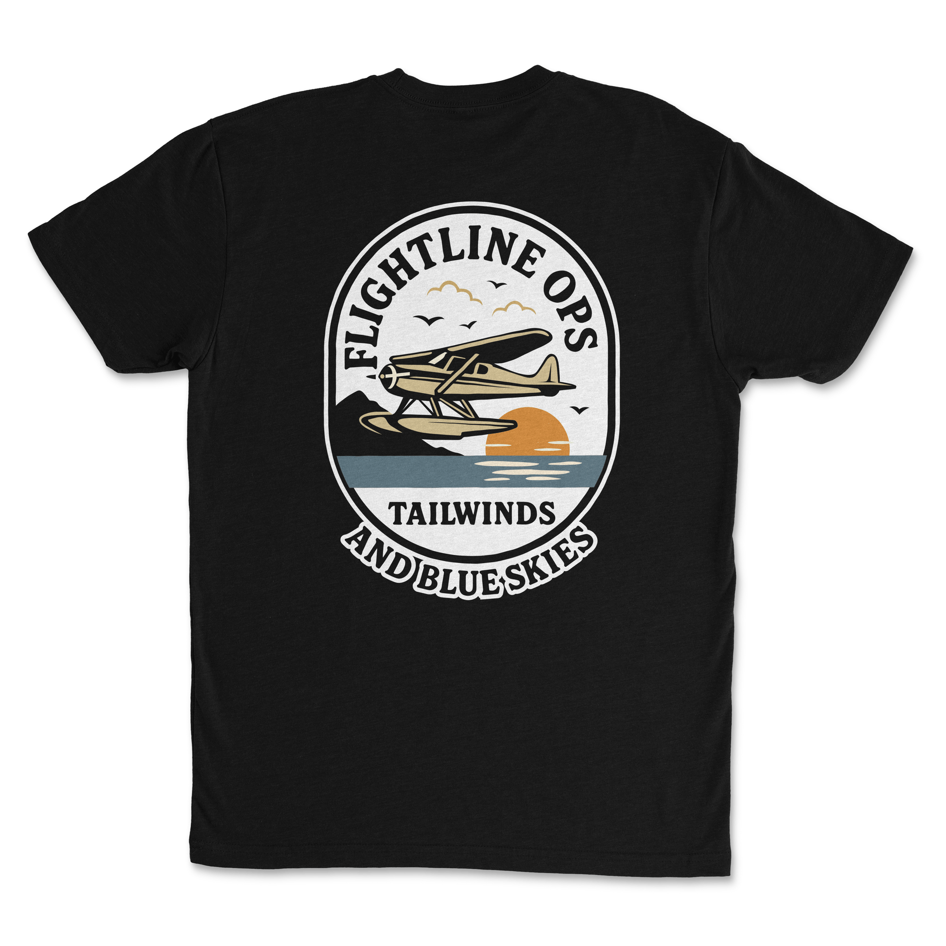 Flightline Ops Tailwinds & Blue Skies Men's T-Shirt