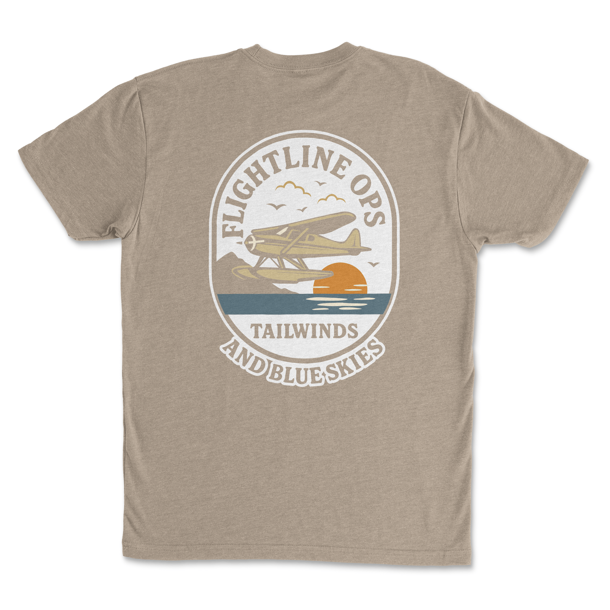 Flightline Ops Tailwinds & Blue Skies Men's T-Shirt